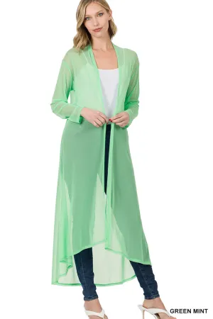 Ashton Mesh Kimono in Mint