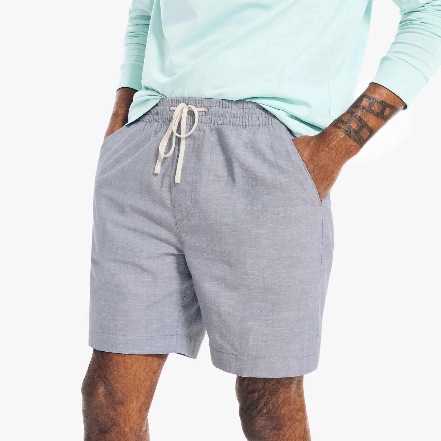 Textured Cotton Boardwalk Shorts